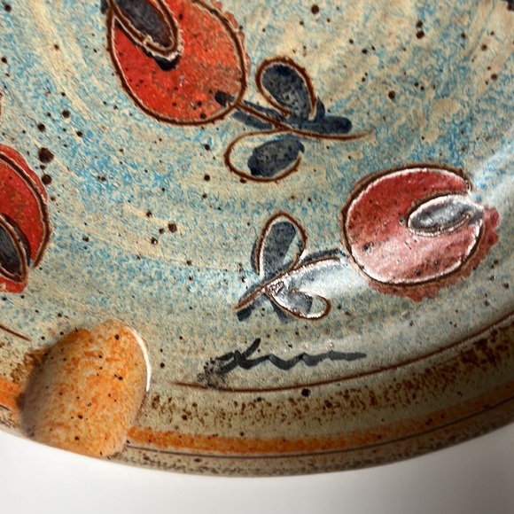 VINTAGE CIGAR ASHTRAY ITALIAN POTTERY SIGNED LAZZARO FROM MODIGLIANI STUDIO - Picture 7 of 9